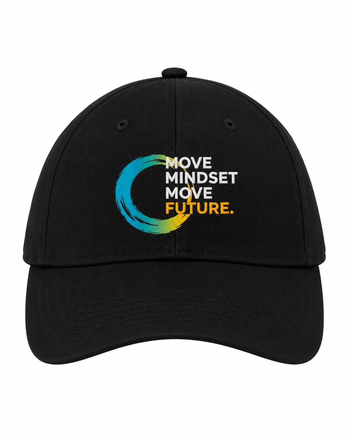 Black cap: Move Mindset. Move Future.