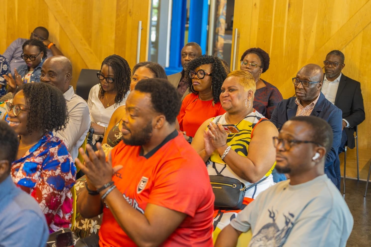 The audience at the book launch